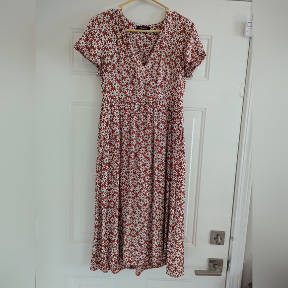 Madewell Clara Midi Dress in Russet Daisy - Picture 6 of 7